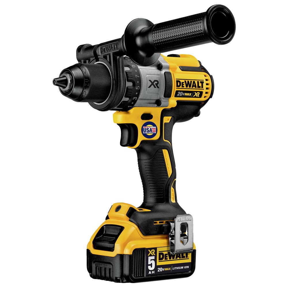 DEWALT 20V MAX XR Brushless Drill/Driver 3-Speed, Premium 5.0Ah Kit, Cordless (DCD991P2)