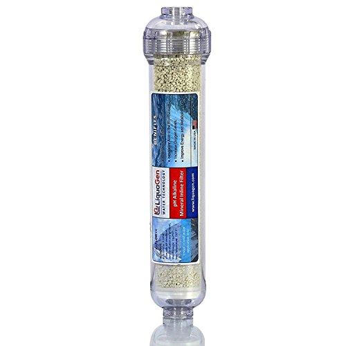 LiquaGen pH Alkaline Mineral Drinking Water Filter Inline