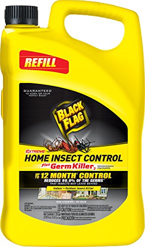 Black Flag Extreme Home Insect Control Plus Germ Killer 1.33 Gallons, AccuShot Sprayer Refill, 4 Pack