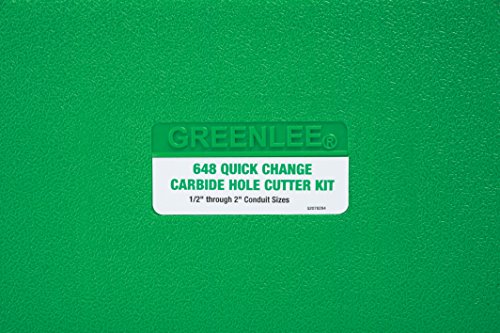 Greenlee - Carbide Cutter, Qck Chnge, 8Pc, Hole Making (648)
