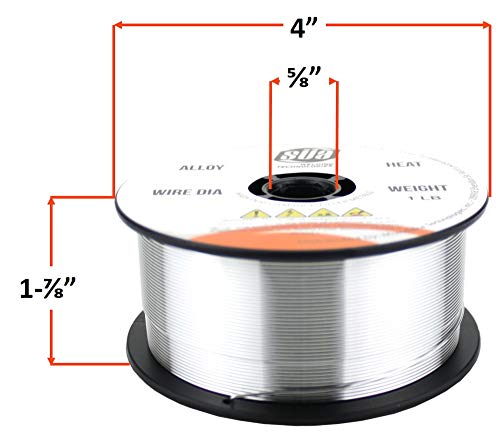 ER5356 - MIG Aluminum Welding Wire - 1 Lb x 0.035" (4 SPOOLS)