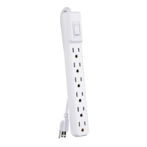 CyberPower MP1044NN Power Strip, 6-Outlets, 2-Foot Cord, Multi Pack, White