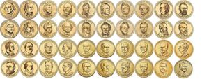 2007 p 2007-2020 40 coin presidential dollar complete set uncirculated