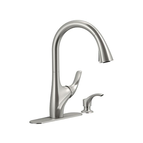 Kohler K-R18594-SD-VS Trielle Kitchen Sink Faucet, Vibrant Stainless