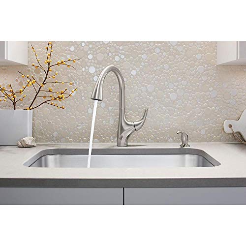 Kohler K-R18594-SD-VS Trielle Kitchen Sink Faucet, Vibrant Stainless