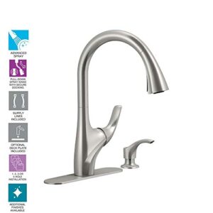 Kohler K-R18594-SD-VS Trielle Kitchen Sink Faucet, Vibrant Stainless