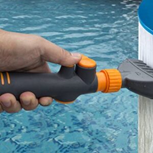 Aquatix Pro Premium Pool & Spa Filter Cartridge Cleaner, Removes Debris & Dirt from Pool Filters in Seconds, Heavy Duty & Durable Pool Cartridge Filter Cleaner, for a Clean Flow of Water Today! (1)