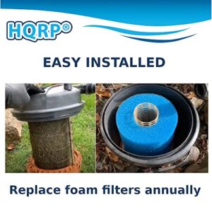 HQRP 4-Pack Foam Sponge Filter Media Compatible with Laguna Pressure-Flo 1400 gal. (5000 L) and 2000 gal. (6000 L) UVC Filters, Part PT1736 PT1503 Replacement