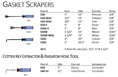 Wilde Tool 544.Z/HT 7" Cotter Key Extractor-Pigtail Hook-Zinc