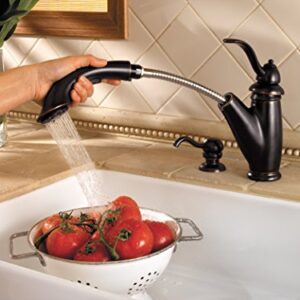 Pfister LG5327YY Marielle 1-Handle Pull-Out Kitchen Faucet in Tuscan Bronze, Water-Efficient Model