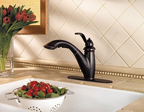 Pfister LG5327YY Marielle 1-Handle Pull-Out Kitchen Faucet in Tuscan Bronze, Water-Efficient Model