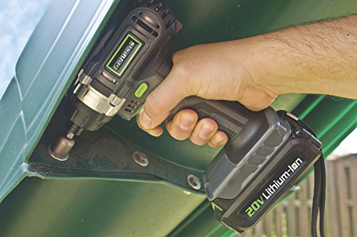 Genesis GLID20A 20 Volt Lithium-ion Battery-Powered Cordless Variable Speed Impact Driver with 1/4" Collet , Built-In LED Work Light, 20V Battery, Charger and Screwdriver Bit