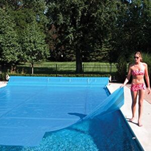 Sun2Solar Blue 16-Foot-by-32-Foot Rectangle Solar Cover | 1600 Series | Heat Retaining Blanket for In-Ground and Above-Ground Rectangular Swimming Pools | Use Sun to Heat Pool | Bubble-Side Down