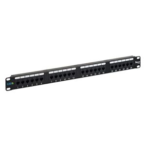 icc cat6 patch panel with 24 ports and 1 rms in 6-pack