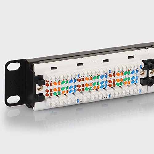 ICC CAT6 Patch Panel with 24 Ports and 1 RMS in 6-Pack