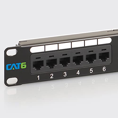 ICC CAT6 Patch Panel with 24 Ports and 1 RMS in 6-Pack