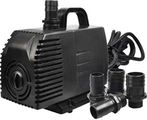simple deluxe 1056gph 276w submersible pump with 15' cord, water pump for fish tank, hydroponics, aquaponics, fountains, ponds, statuary, aquariums & inline