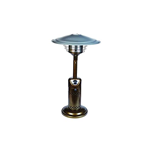 LIVING ACCENTS 10,000 BTU Bronze Tabletop Propane Steel Patio Heater