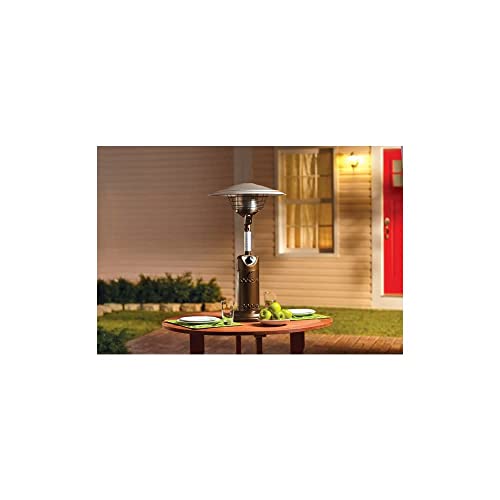 LIVING ACCENTS 10,000 BTU Bronze Tabletop Propane Steel Patio Heater