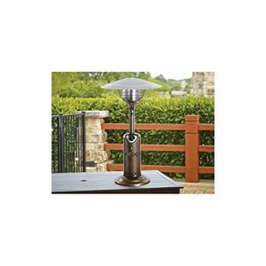 LIVING ACCENTS 10,000 BTU Bronze Tabletop Propane Steel Patio Heater