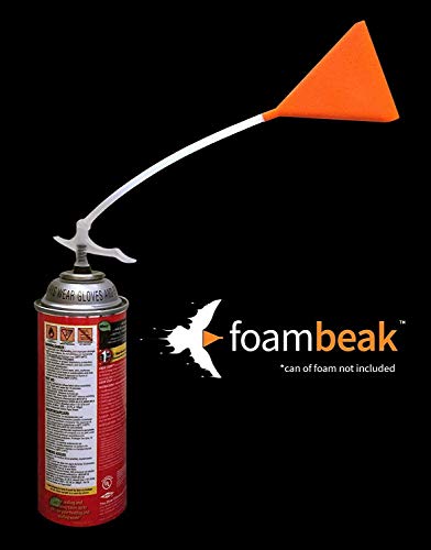 Foambeak Vertical Nozzle For Expanding Foam Insulation | A Spray Foam Insulation Can Nozzle That Widens Insulation Foam Up To 3 Inches. Perfect For Drywall Spray, Foam Spray, Insulation Spray (3 Pack)