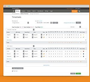 Time Tracker + Billing + Quickbooks Sync, 2 users