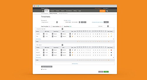 Time Tracker + Billing + Quickbooks Sync, 2 users