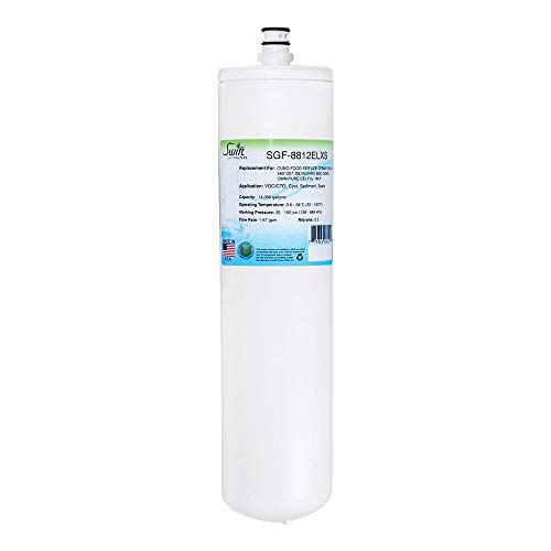 SGF-8812ELXS Replacement water filter for 3M CFS8812ELX-S,5601207, Bevguard BGC-3200S, Omnipure CELFXL-1M-P, by Swift Green Filters (1pack)