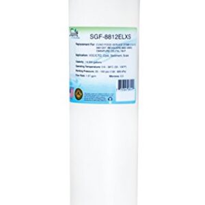 SGF-8812ELXS Replacement water filter for 3M CFS8812ELX-S,5601207, Bevguard BGC-3200S, Omnipure CELFXL-1M-P, by Swift Green Filters (1pack)