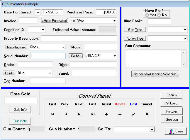 Complete Gun Inventory Clerk Pro 7 [Download]