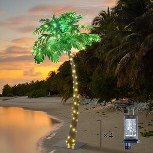 lightshare 7 feet palm tree, 96led lights, decoration for home, party, christmas, nativity, outdoor patio