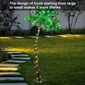 Lightshare 7 Feet Palm Tree, 96LED Lights, Decoration for Home, Party, Christmas, Nativity, Outdoor Patio