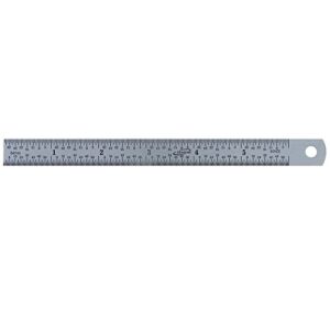 6" 4r (1/8, 1/16, 1/32, 1/64) stainless steel machinist ruler/rule scale