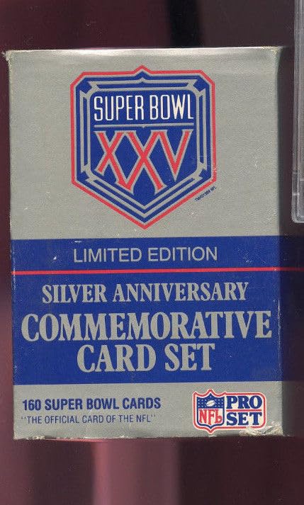 1990 1991 ProSet Pro Football Complete Box Set Super Bowl XXV Silver Anniversary