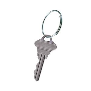 Lucky Line Easy Key Give-A-Way Key Ring, 1" Diameter, 1000 per Pack (7591000), Silver