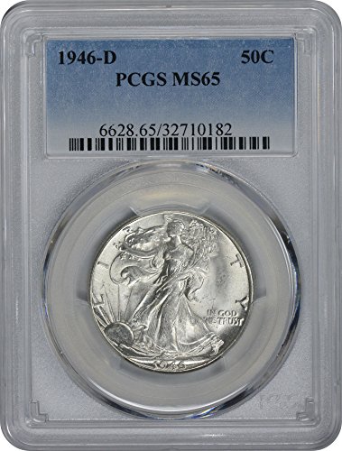 1946-D Walking Liberty Half Dollar, MS65, PCGS