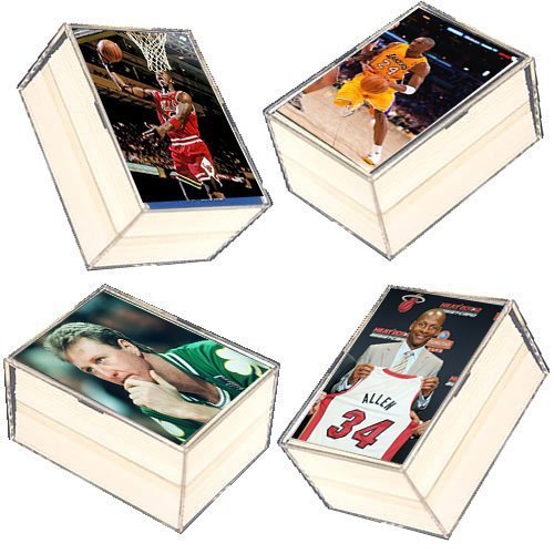 400 Card NBA Basketball Gift Set - w/Superstars & Hall of Fame Players. Ships in 4 Plastic Boxes with a Michael Jordan Card included in every order !