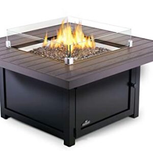 Napoleon GPFSE-WNDSCRN Square Muskoka, Victorian and Hamptons Patio Fire Table Windscreen, Clear