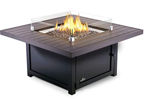 Napoleon GPFSE-WNDSCRN Square Muskoka, Victorian and Hamptons Patio Fire Table Windscreen, Clear