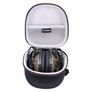 ltgem case for howard leight honeywell impact sport sound amplification electronic shooting earmuff - hard storage travel protective carrying bag