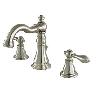 kingston brass fsc1978acl american classic widespread bathroom faucet, 5-5/16" spout reach, brushed nickel