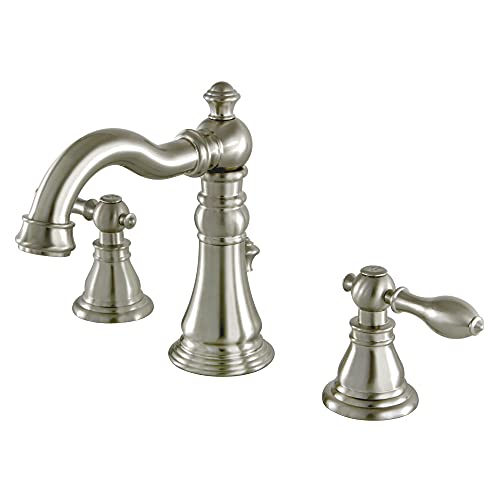 Kingston Brass FSC1978ACL American Classic Widespread Bathroom Faucet, 5-5/16" Spout Reach, Brushed Nickel