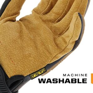 Mechanix Wear: M-Pact Durahide Leather Work Gloves with Secure Fit, Work Gloves with Impact Protection and Vibration Absorption, Safety Gloves for Men (Brown, X-Large)