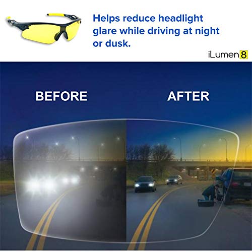 iLumen8 BEST Shooting Glasses UV Blacklight Yellow Vision Safety Eye protection