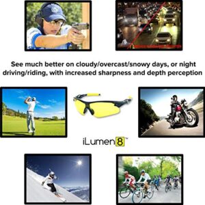 iLumen8 BEST Shooting Glasses UV Blacklight Yellow Vision Safety Eye protection