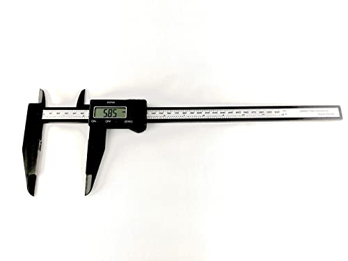 Long Jaw Digital Vernier Caliper 300mm 12" w/Battery