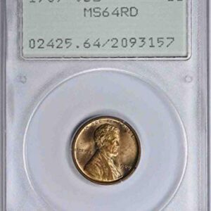 1909 P Lincoln Cent VDB MS64RD PCGS