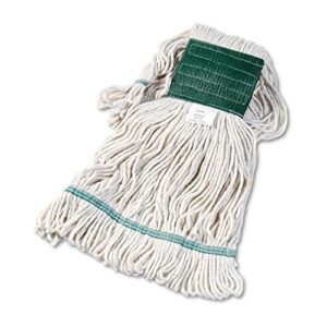 boardwalk 502whct super loop wet mop head, cotton/synthetic, medium size, white, 12/carton