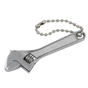 gennel 2.5 inch tiny adjustable wrench, 2.5" mini size adjustable spanner, silver nut wrench tool, jaw capacity 0~10mm