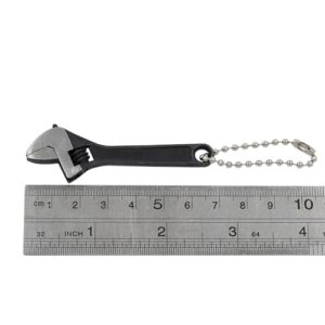 GENNEL 2.5 inch Mini Size Adjustable Wrench, 2.5" Black Tiny Spanner Nut Wrench Tool, Jaw Capacity 0~10mm